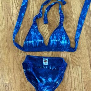 Swimsuit, bathing suit, tie dye swimsuit, bikini